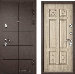 Дверь входная с шумоизоляцией на дачу порошковая — МДФ
