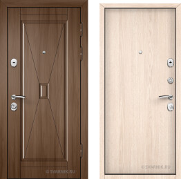 Дверь металлическая вторая в дом МДФ — ламинат