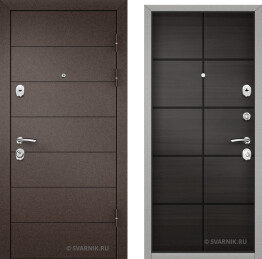 Дверь входная утепленная в квартиру порошковая — винорит