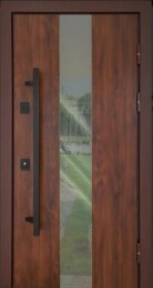 Однопольный дверной блок премиум класса с окном от завода недорогой ДВ-54