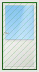Решётка на окно сварная дутая 4-47 на одностворчатую дверь