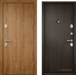 Дверь металлическая с терморазрывом уличная ламинат — шпон